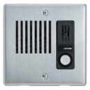 Aiphone LE-DA LEF Series Audio Only Intercom, Flush Mount Door Station, Stainless-Steel Cover