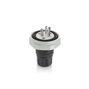 Leviton LNR80-3E Connectors, EB Plug NEMA 5-20P 20A-125V 2P 3W GRND