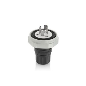 Leviton LNR80-7E Connectors, EB LCK PLG NEMA L7-15P15A277V 2P 3W GRND
