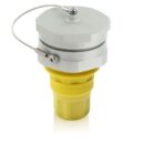 Leviton LNR86-3Y Straight Blade NEMA 5-20 Connector, 20A, 125V, 2-Pole, 3-Wire, Grounded, Yellow