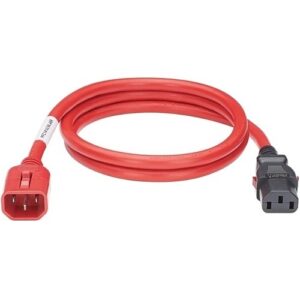 Panduit LPCA04-X Dual Locking Power Cord, IEC C14 to IEC
