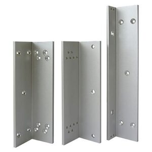CDVI LZ300 L and Z brackets for SM300 Maglock, Satin Anodised Aluminum