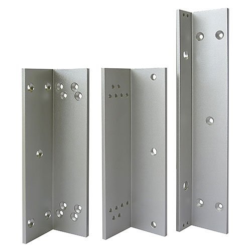 CDVI LZ300 L and Z brackets for SM300 Maglock, Satin Anodised Aluminum