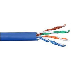 Belden M58281B Mohawk CAT6 Plenum Cable, 6LAN, 23/4 Solid BC, Unshielded, UTP, CMP, 1000' (304.8m) Box, Blue