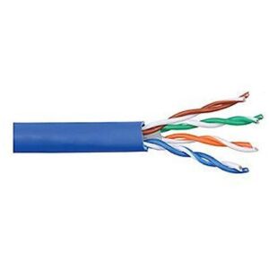 Belden M58292B Mohawk CAT6 Riser Cable, 23/4 Solid BC, UTP, FT4, 1000' (304.8m), Reel, Blue