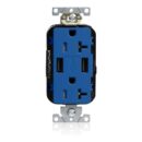 Leviton M58AA-B 20A Lev-Lok USB Tamper-Resistant Outlet Type -A
