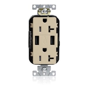 Leviton M58AA-I 20A Lev-Lok USB Tamper-Resistant Outlet Type -A
