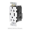 Leviton M58AC-O 20A Lev-Lok USB Tamper-Resistant Outlet Type A-C