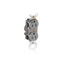 Leviton M8200-IGG Hospital Grade Isolated Ground Duplex Receptacle, 15A, 125V, Gray