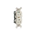 Leviton M8200-SGT Hospital Grade Tamper Resistant Duplex Power Outlet, 15 Amp, 125 Volt