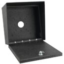 Pedestal Pro MC-CS-10-E 10" 10" Square Steel Housing, Black Power Coated