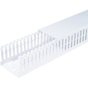 Panduit MC25X75WH2 Slotted Metric Duct PVC, 25mm x 75mm x 2m, Cable Management, White