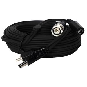Speco MCBL50 Power and Video Cable for Marine Camera, Includes Popular Adapters, 50'