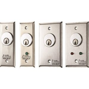 Alarm Controls MCK-1-2 MCK Series 1.75" Mortise Cylinder Key Switch Station, SPDT Alternate
