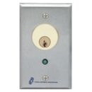 Alarm Controls MCK-5 MCK Series Mortise Cylinder Key Switch Station, SPDT Momentary, Single Gang, Green LED
