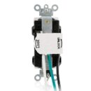 Leviton MD830-IGE Level-Lok Receptacle, Decora Style, Heavy-Duty, Industrial Grade, 20A, 125V