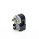 Leviton ML1-AP Connectors, EB Plug Midget Agl 2Po 2Wi 15A125V