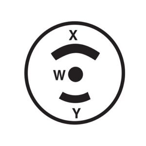 Leviton ML3-P Plug Midget Lock, -Pole, 3-Wire, 15A 125/250V