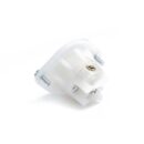 Leviton ML3-PER Midget Locking Plastic, 3-Pole 3-Wire, 15A 125/250V, White