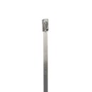 Panduit MLT4S-CP316 Self-Locking Cable Tie, 14"-14.3"L (362mm), 316 Stainless Steel