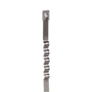 Panduit MLT4WH-LP MLT Wave Tie 304 Stainless Steel Light Heavy, 14.3"
