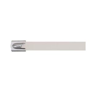 Panduit MLTFC4H-LP316WH MLT 316 Stainless Steel Fully Coated Heavy Duty 14" Cable Tie