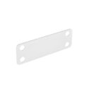Panduit MP350-C Marker Plate, Cable Tie, PA 6.6, 3.5x0.75", 100-Pack, White
