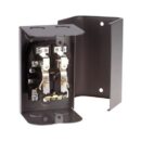 Fire-Lite MR-201/CR MR Series Control Relay, Single DPDT Relay with LED, Metal Backbox, Red Plastic Cover, UL Listed