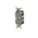 Leviton MRI83-GY 20A Hospital Grade MRI Duplex Receptacle, Gray