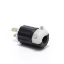 Leviton MS2-P Midget Plug, Straight Blade, Industrial Grade, 15A 125V