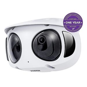VIVOTEK MS930-EHV-1Y VORTEX 8MP IP66 and IK10 Panoramic, x 2.8mm Lenses, with 1-year VSaaS License, White, 30-Day Video Onboard Storage, NDAA and TAA Compliant