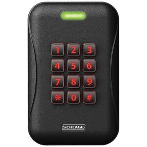 Schlage MTK15 aptiQ Multi Technology Single-Gang Keypad Reader, Black
