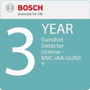 Bosch MVC-IAA-GUN3Y License Gunshot Detector, 3-Year