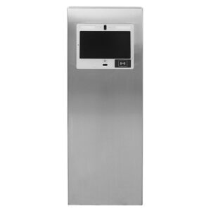 Pedestal Pro MX-SS-12S 53" Pedestal Tower for ButterflyMX 12" Touch Panel Unit, Stainless Steel