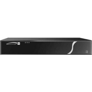 Speco N16NXP3TB 16-Channel 4K Plug and Play NVR with 16 Built-In PoE+ Ports, 3TB HDD, Black
