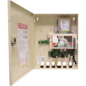 Speco N4WNSM3TB 4-Channel NS Plug and Play Wall Mount NVR with Built-In Monitor, 3TB HDD