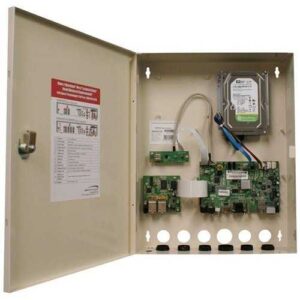 Speco N4WNSP2TB 4-Channel NS Plug and Play Wall Mount NVR with Built-In PoE, 2TB HDD