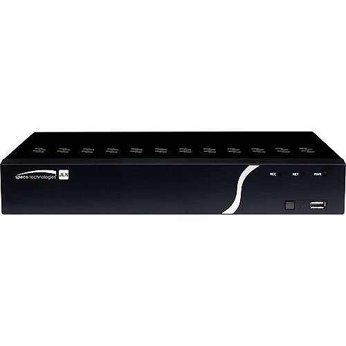 Speco N8JL 4K 8-Channel NVR with Intelligent Analytics, 10TB HDD, NDAA Compliant, Black