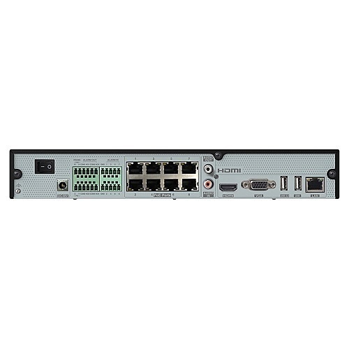 Speco N8NRX2TB 8K 8-Channel Facial Recognition NVR with 8 Built-In PoE Ports and Smart Analytics, 2TB