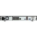 Speco N8NXP16TB 8-Channel 4K Plug and Play NVR with Built-In PoE+ Ports, 16TB HDD, Black