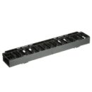 Panduit NCMHF1 NetManager Horizontal Single-Sided Cable Manager, 1RU, 3.7" Depth, Black