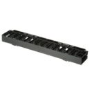 Panduit NCMHF1 NetManager Horizontal Single-Sided Cable Manager, 1RU, 3.7" Depth, Black