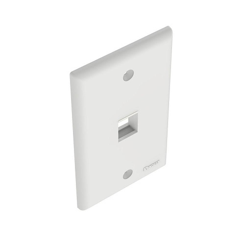Panduit NK1FNWH 1-Port NetKey Faceplate, White