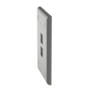 Panduit NK2FIGY Flush Mount Screw-On Faceplates with Lab