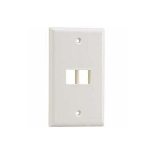 Panduit NK2FNIW NetKey 2-Port Faceplate, White