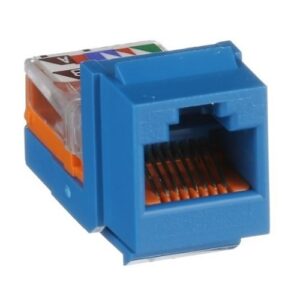 Panduit NK5E88MBUY CAT5E UTP RJ45 Leadframe Keystone Jack Module, Blue