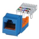Panduit NK5E88MBUY CAT5E UTP RJ45 Leadframe Keystone Jack Module, Blue