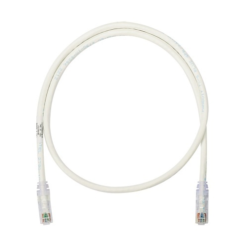 Panduit NK6APC7 26 AWG CAT6A NetKey Patch Cord, CM/L, 7', White