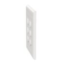 Panduit NK6FWHY Wall Plate, Single-Gang Flush Mount Faceplate, 6 Ports, White