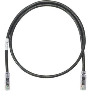 Panduit NK6PC10BLY NetKey CAT6 24AWG UTP Patch Cable, 10', Black